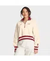 Nike Tan Stanford Cardinal Legacy Half-zip Sweatshirt In White