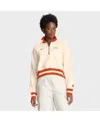 Nike Tan Clemson Tigers Legacy Half-zip Sweatshirt In Neutral