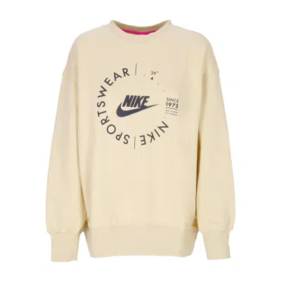 Nike Women's Crewneck Sweatshirt Sportswear Fleece Oversized Utility Crewneck Team Gold