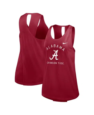 Nike Women's Crimson Alabama Crimson Tide Primetime Open Back Tank Top