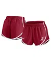Nike Women's Crimson Alabama Crimson Tide Primetime Tempo Performance Shorts In Crimson,white