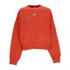 Nike Women's Cropped Crewneck Sweatshirt W Sportswear Phoenix Fleece Over-oversized Crewneck Mantra Orang In Orange