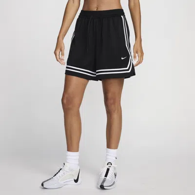 Nike Women's Crossover Dri-fit 5" Basketball Shorts In Black/ Black/ White