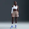 Nike Women's Crossover Dri-fit Basketball Shorts In Brown