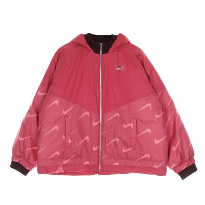 Nike Women's Down Jacket Therma Fit Icon Clash Hooded Jacket Archaeo Pink/bronze Eclipse