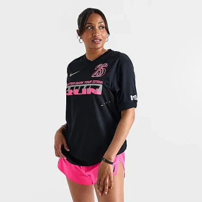Nike Women's Dri-fit After Dark Tour Graphic Running Jersey In Multi