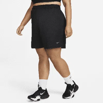 Nike Women's Dri-fit Attack Mid-rise 5" Unlined Shorts (plus Size) In Black