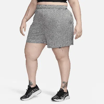 Nike Women's Dri-fit Attack Mid-rise 5" Unlined Shorts (plus Size) In Grey