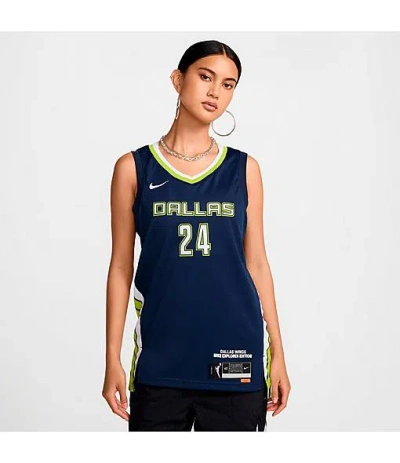 Nike Women's Dri-fit Dallas Wings Explorer Edition Wnba Victory Jersey In Blue