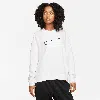 Nike Women's Dri-fit Get Fit Graphic Crewneck Sweatshirt In White