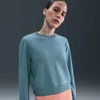 Nike Women's Dri-fit One Crew-neck French Terry Sweatshirt