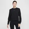 Nike Phoenix Fleece Crew Neck Oos In Black