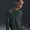Nike Women's Dri-fit One Crew-neck French Terry Sweatshirt In Green