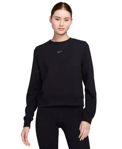 NIKE WOMEN'S DRI-FIT ONE CREWNECK FRENCH TERRY SWEATSHIRT