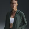 Nike Women's Dri-fit One Full-zip French Terry Hoodie In Green