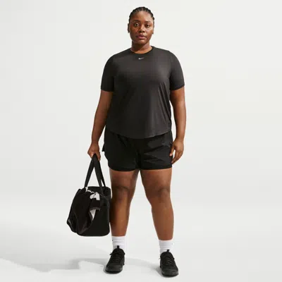 Nike Women's Dri-fit One High-waisted 3" 2-in-1 Shorts (plus Size) In Black