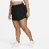 Nike Women's Dri-fit One High-waisted 3" 2-in-1 Shorts (plus Size) In Black