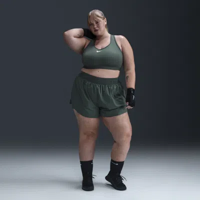NIKE WOMEN'S DRI-FIT ONE HIGH-WAISTED 3" 2-IN-1 SHORTS (PLUS SIZE) 1015617021