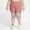 Nike Women's Dri-fit One High-waisted 3" 2-in-1 Shorts (plus Size) In Pink