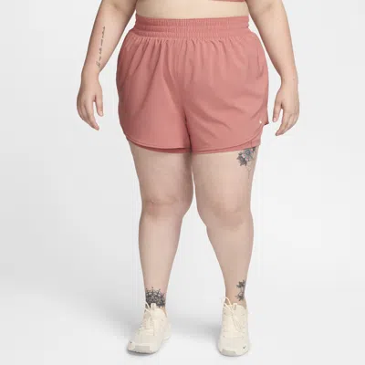 NIKE WOMEN'S DRI-FIT ONE HIGH-WAISTED 3" 2-IN-1 SHORTS (PLUS SIZE) 1015601778