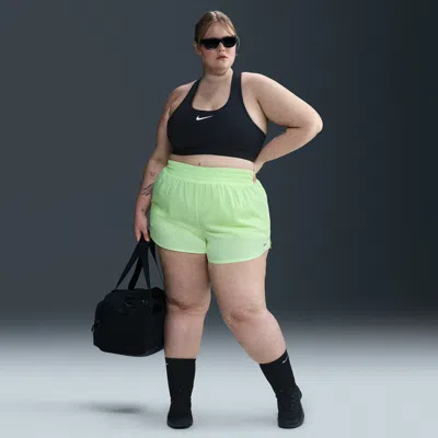 Nike Women's Dri-fit One High-waisted 3" 2-in-1 Shorts (plus Size) In Yellow