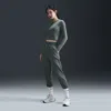 Nike Women's Dri-fit One High-waisted 7/8 French Terry Jogger Pants In Green