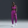 Nike Women's Dri-fit One High-waisted 7/8 French Terry Jogger Pants In Purple