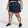 Nike Women's Dri-fit One Ultra High-waisted 3" Brief-lined Shorts (plus Size) In Blue