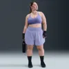 Nike Women's Dri-fit One Ultra High-waisted 3" Brief-lined Shorts (plus Size) In Purple