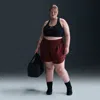 Nike Women's Dri-fit One Ultra High-waisted 3" Brief-lined Shorts (plus Size) In Red