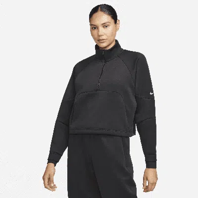 Nike Women's Dri-fit Prima 1/2-zip Training Top In Black