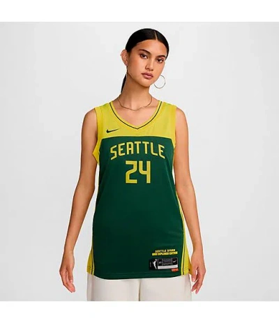 Nike Women's Dri-fit Seattle Storm Explorer Edition Wnba Victory Jersey In Gold