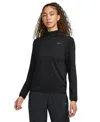 NIKE WOMEN'S DRI-FIT SWIFT ELEMENT UV 1/2-ZIP RUNNING TOP