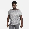 Nike Plus Size Active Dri-fit Women's Short-sleeve Logo T-shirt In Black,pure,htr,white