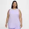 Nike Women's Dri-fit Tank Top (plus Size) In Purple