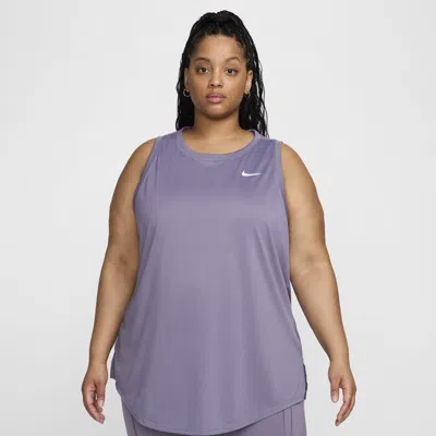 Nike Women's Dri-fit Tank Top (plus Size) In Purple