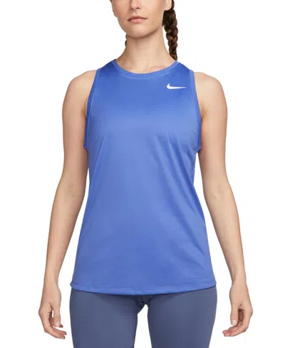 Nike Women's Dri-fit Training Tank Top In Blue Joy