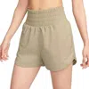 Nike Women's One Dri-fit Ultra High-waisted 3" Brief-lined Shorts In Multi