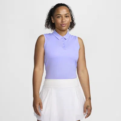 Nike Women's Dri-fit Victory Sleeveless Golf Polo In Purple