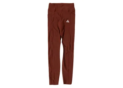 Pre-owned Nike Women's Drifit Acg New Sands Midrise Leggings In Brown