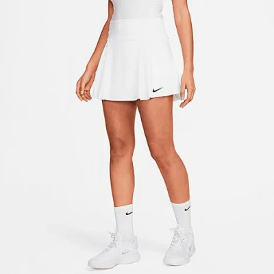 Nike Women's Dri-fit Advantage Short Tennis Skirt In White