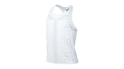 Pre-owned Nike Women's Drifit Breathable Running Vest In White