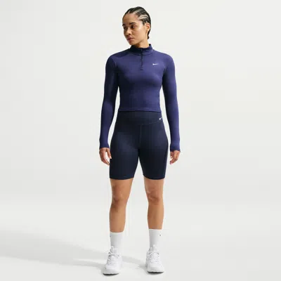Nike Women's Dri-fit One High-waisted 7" Biker Shorts In Blue