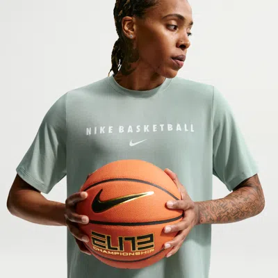Nike Women's Dri-fit Short-sleeve Warm-up Basketball Top In Green