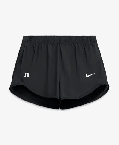Nike Women's Duke Blue Devils Tempo Mid-rise Pull-on Shorts, 3.1" Inseam In Black