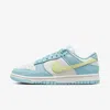 Nike Women's Dunk Low Citron Sneakers In Ocean Bliss