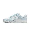 Nike Dunk Low Leather Sneakers White/blue Tint