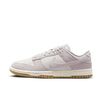 Nike Dunk Low Premium Next Nature Basketball Sneaker In Light Bone/ Platinum Violet