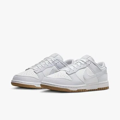 Nike Women's Dunk Low Premium Next Nature Sneaker In White/football Grey-gum Light Brown In Multi