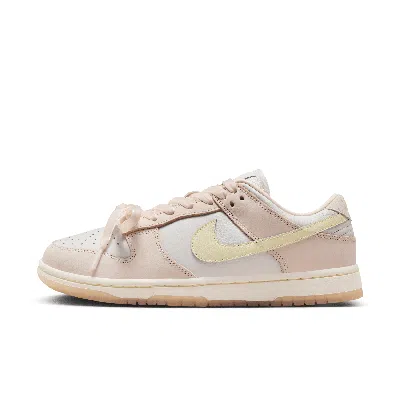 Nike Women's Dunk Low Premium Shoes In Coconut Milk/platinum Tint/lt Soft Pink